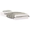 vidaXL Cadre de lit Blanc 80 x 220 cm Pin massif