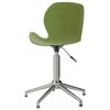 vidaXL Chaises pivotantes &agrave; manger lot de 6 vert clair velours
