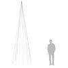 vidaXL Sapin de No&euml;l sur m&acirc;t de drapeau 732 LED blanc chaud 300 cm