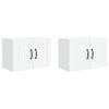 vidaXL Meuble mural PORTO 2 pcs Blanc 60 x 31 x 40 cm