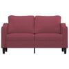vidaXL Canap&eacute; &agrave; 2 places Rouge bordeaux 140 cm Tissu
