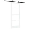 vidaXL Porte coulissante ORKDAL 83 x 202 cm Blanc et noir
