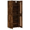 vidaXL Buffet haut Ch&ecirc;ne fum&eacute; 69,5x34x180 cm Bois d'ing&eacute;nierie