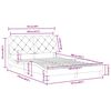 vidaXL Cadre de lit sans matelas noir 120x200 cm velours