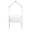 vidaXL Lit haut sans matelas blanc 90x200 cm bois de pin massif