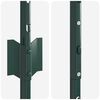 vidaXL Poteau de cl&ocirc;ture. 11 pcs Vert 120 cm Acier