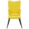vidaXL Chaise de relaxation avec tabouret Jaune moutarde Tissu