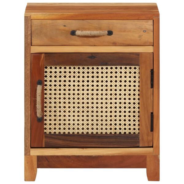 vidaXL Table de chevet 40x30x50 cm Bois de récupération massif