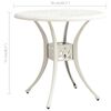 vidaXL Ensemble de bistro 5 pcs Aluminium coul&eacute; Blanc