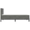 vidaXL Cadre de lit avec matelas Gris fonc&eacute; 90 x 190 cm Velours