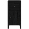 vidaXL Buffet Noir 40x35x80 cm Bois massif de pin