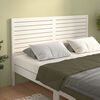 vidaXL T&ecirc;te de lit Blanc 156x4x100 cm Bois massif de pin