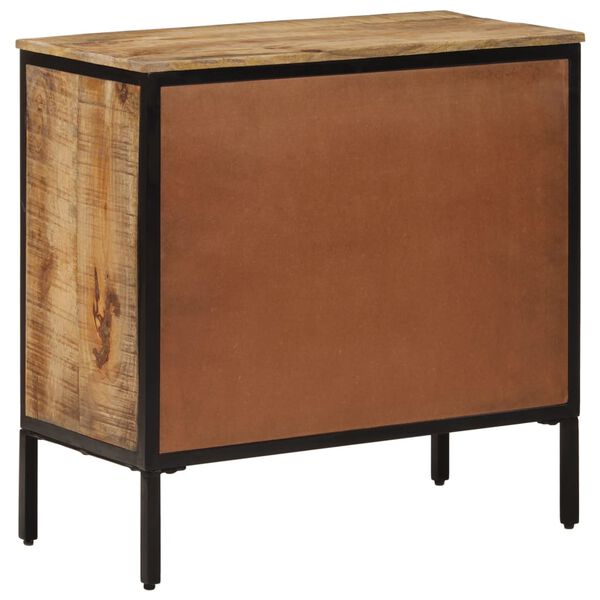 vidaXL Buffet 70x35x70 cm bois de manguier brut massif