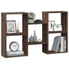vidaXL &Eacute;tag&egrave;re murale ch&ecirc;ne marron 96x18x60 cm bois d'ing&eacute;nierie