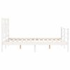 vidaXL Cadre de lit sans matelas blanc 120x200 cm bois massif