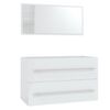 vidaXL Ensemble de meubles de salle de bain 3 pcs Blanc brillant