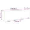 vidaXL Armoire murale de bain noir 100x25x30 cm bois d'ing&eacute;nierie