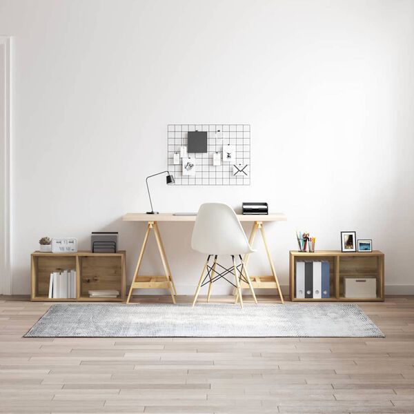 vidaXL Ensemble meuble TV 2 pcs Ch&ecirc;ne artisanal 72 x 35 x 36,5 cm