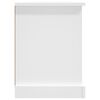 vidaXL Meuble TV blanc 99,5x35,5x48 cm bois d'ing&eacute;nierie