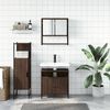 vidaXL Ensemble de meubles de salle de bain 3 pcs Ch&ecirc;ne marron