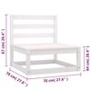vidaXL Salon de jardin 10 pcs avec coussins Bois de pin massif