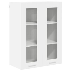 vidaXL Armoire suspendue Blanc 60 x 31 x 80 cm Bois d'ing&eacute;nierie