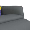 vidaXL Fauteuil inclinable de massage repose-pieds gris similicuir