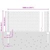 vidaXL Cl&ocirc;ture avec poteau Gris 0,6 x 100 m Acier et PVC