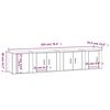 vidaXL Ensemble de meubles TV 4 pcs Ch&ecirc;ne marron Bois d'ing&eacute;nierie