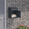 vidaXL Bo&icirc;te de d&eacute;p&ocirc;t de colis Anthracite 47,5 x 38 x 59 cm Acier