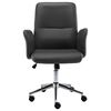 vidaXL Chaise de bureau Gris Similicuir