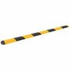 vidaXL Ralentisseur Jaune et noir 420x32,5x4 cm Caoutchouc