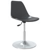 vidaXL Chaises &agrave; manger pivotantes lot de 4 gris PP