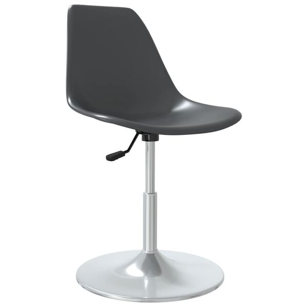 vidaXL Chaises &agrave; manger pivotantes lot de 4 gris PP