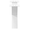 vidaXL Pieds de table basse en forme de X, 2 pi&egrave;ces, blanc, 60 x (30-31) cm, acier