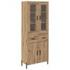 vidaXL Haut Armoire Ch&ecirc;ne artisanal 69,5 x 34 x 180 cm