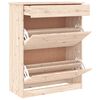 vidaXL Armoire &agrave; chaussures ALTA 77x35x96 cm bois massif de pin
