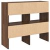 vidaXL &Eacute;tag&egrave;res &agrave; chaussures 2 pcs empilable ch&ecirc;ne marron 89,5x30x40cm