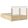 vidaXL Cadre de lit Ch&ecirc;ne Sonoma 150 x 200 cm Bois d'ing&eacute;nierie