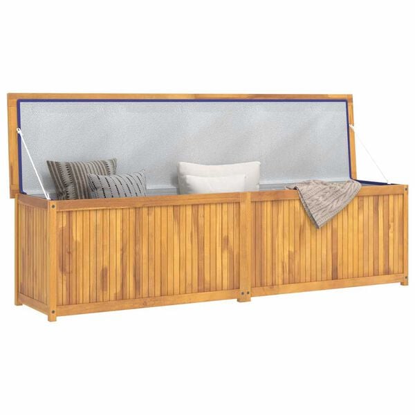vidaXL Bo&icirc;te de jardin 200x50x55 cm Bois massif de teck