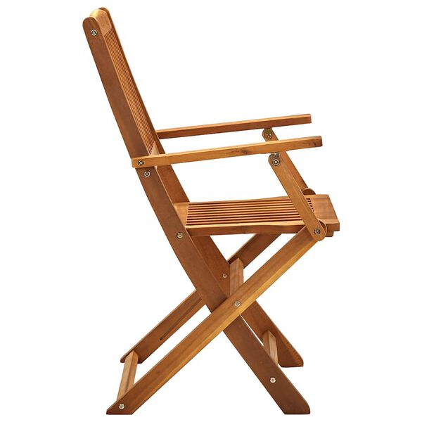 vidaXL Chaises pliables d'ext&eacute;rieur lot de 4 Bois d'acacia solide