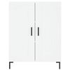 vidaXL Buffet haut Blanc 69,5x34x180 cm Bois d'ing&eacute;nierie