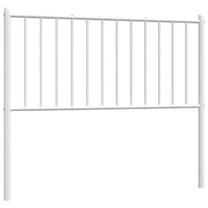 vidaXL T&ecirc;te de lit de remplacement m&eacute;tal blanc 100 cm