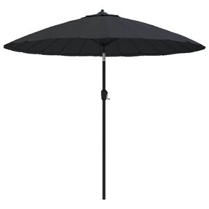 vidaXL Parasol d'ext&eacute;rieur avec m&acirc;t en aluminium 250 cm noir