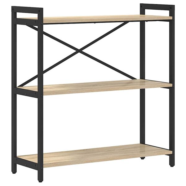 vidaXL &Eacute;tag&egrave;re Ch&ecirc;ne Sonoma 80 x 30 x 85 cm Bois d'ing&eacute;nierie