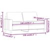 vidaXL Canap&eacute; &agrave; 2 places Cr&egrave;me 140 cm Similicuir