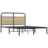 vidaXL Cadre de lit sans matelas 140x200 cm ch&ecirc;ne sonoma