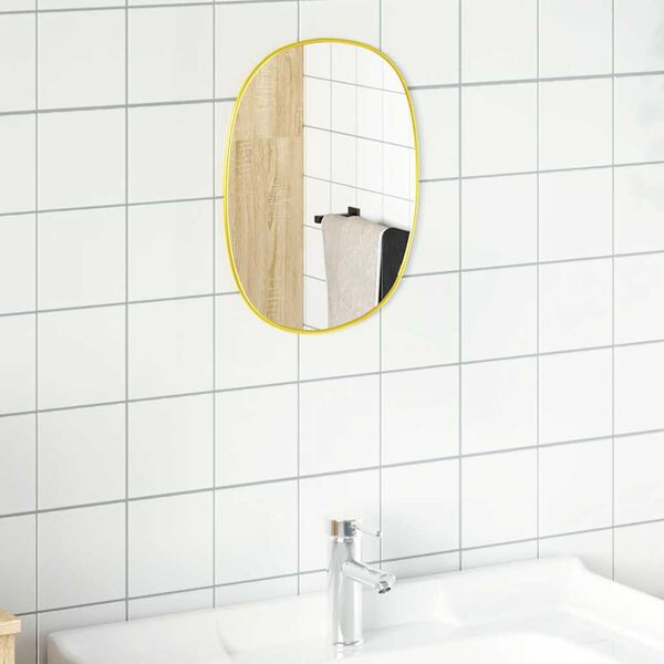 vidaXL Miroir mural Dor&eacute; 40x30 cm