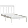 vidaXL Cadre de lit sans matelas blanc bois massif 90x200 cm