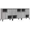 vidaXL Buffets 3 pcs sonoma gris 60x35x70 cm bois d'ing&eacute;nierie